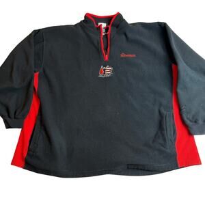 Dale Earnhardt Chase Authentics Fleece Pullover - Red/Black